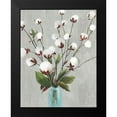 thumbnail image 2 of Jensen, Asia 12x14 Black Modern Framed Museum Art Print Titled - Cotton Ball Flowers II, 2 of 5