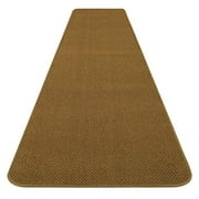 House, Home and More Skid-Resistant Carpet Runner - Bronze Gold - 10 Feet X 27 Inches