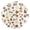 Gold, variant on Cute Cartoon Coffee Bean Round Wall Clock Silent Battery Operated Home Decor for Living Room Bedroom
