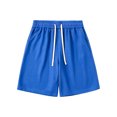 thumbnail image 1 of Homme Couleur Unie Décontracté Mode Ample Taille Élastique Poches Short d'Exercice Pantalon, 1 of 6