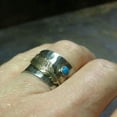 thumbnail image 4 of QQTDFG Vintage 925 Silver Turquoise Ring Women Man Wedding Party Gift Jewelry Size 6-10-#8-7, 4 of 4