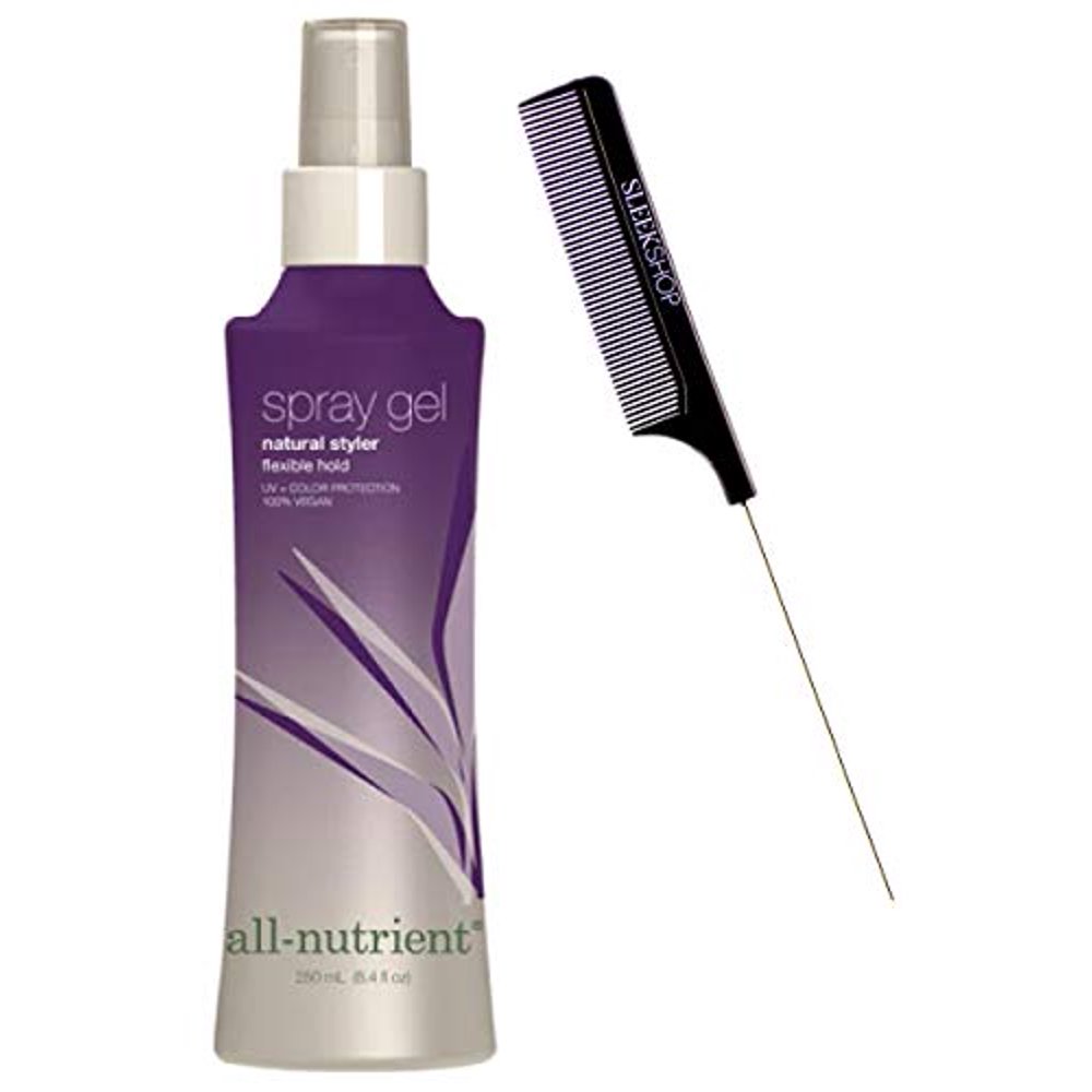 AllNutrient Spray Gel, Natural Styler, Flexible Hold Hair Spray (w