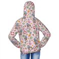 thumbnail image 4 of Cauagu Hello Summer With Gnome Print Sun Protection Jacket for Teen,Full-Zipper Long Sleeve Sun Shirts with Pockets UV Hoodie Shirts Outdoor Athletic Jacket-Large, 4 of 7