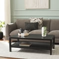 thumbnail image 2 of Safavieh Omara Glam 1 Shelf Pine Coffee Table, Black, 2 of 10