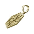 thumbnail image 4 of 14K Gold Rod of Asclepius with Star of Life Charm, 4 of 5