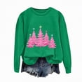 thumbnail image 4 of Towmus Christmas Sweatshirt for Women Cute Xmas Tree Casual Crewneck Sweatshirt Oversized Graphic Pullover Tops, 4 of 6