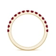 thumbnail image 3 of Ruby Eternity Band Ring for Women Yellow Gold Plated Solid 925 Sterling Silver Stackable Ring Unique Anniversary Promise Ring Jewelry Gift for Her Ring Size 6, 3 of 4