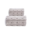 thumbnail image 1 of Toalla de baño grande de microfibra, muy absorbente, de secado rápido, apta para gimnasio, spa, viajes y baño, diseño texturizado colorido, toalla de baño ligera y suave, cara T, 1 of 4