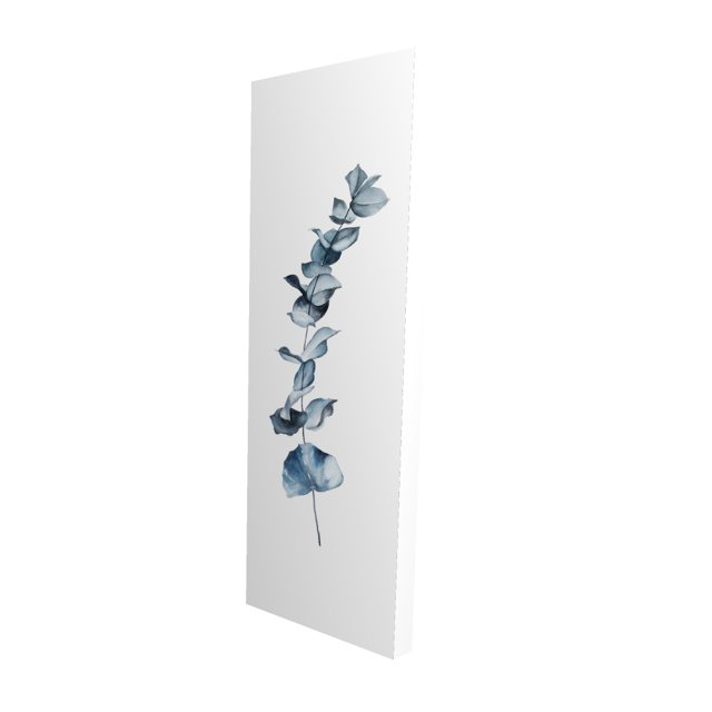 Eucalyptus Feuilles Bleues - Toile 16"x48 Pouces - Impression à la Demande
