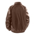 thumbnail image 4 of LYSMORA 2026 Men's Lapel Faux Leather Trucker Bomber Jacket, Snap Chest Flap Pockets Elastic Cuff Hem Oversized Loose Fit Windproof Motorcycle Street Casual Outerwear, 4 of 8