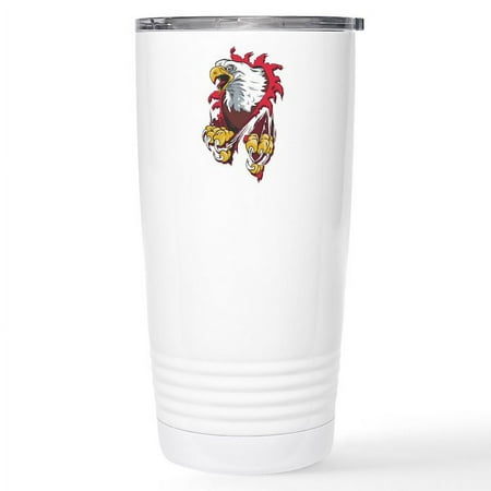 

CafePress - Ripped Eagle Stainless Steel Travel Mug - Insulated Stainless Steel Travel Tumbler 20 oz.