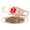 Red | Laser Engraving, variant on MedicEngraved Rose Gold Stainless Steel Custom Medical Alert Bracelet - 4mm Paperclip Link