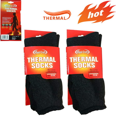 6 Pairs Men's Top Rating Winter Thermal Insulated Heated Socks For Your Feet – Boot Socks For Extreme