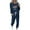 Navy, variant on ChaoHeng Women's 2 Piece Lounge Sets Outfits Long Sleeve Pullover Oversized for 2024 Christmas Fashion Casual(Navy,S)