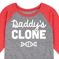 thumbnail image 3 of Instant Message - Daddy's Clone - Toddler & Youth Raglan Graphic T-Shirt, 3 of 7