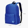 thumbnail image 2 of K-Cliffs Classic School Backpack Deluxe Quality Basic Student Bookbag Water Resistant Royal Blue, 2 of 8