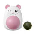 thumbnail image 2 of Bola de hierba gatera de plástico reemplazable giratoria para suministros de salud para mascotas hámster rosa Ndcxsfigh Libre de BPA, 2 of 7