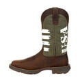 thumbnail image 3 of Durango Army Green USA Print Western Boot, 3 of 7