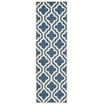 thumbnail image 2 of SAFAVIEH Cambridge Kirsten Geometric Wool Runner Rug, Navy/Ivory, 2'6" x 6', 2 of 7