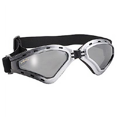 Pacific Coast Sunglasses Airfoil 9110 Mirror Folding Goggles Silver Lens (Black Silver Lens) - image 2 of 3