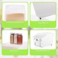 thumbnail image 7 of 6 Packs Rice Storage Container with Wheels 22 lb Airtight Flour Storage Container with Scoop Pet Food Storage Container Dog Cat Bird Food Bin Rice Container for Dry Food Sugar Baking Supplies, 7 of 7