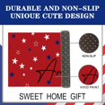 thumbnail image 3 of Patriotic Door Mat 4th of July Doormat Independence Day Decorative Liberty Stars Red Welcome Mat Non Slip Rubber Backing Outdoor Indoor Entryway Floor Mats Home Festival Decor 17x29 Inch, 3 of 6