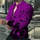 thumbnail image 1 of Traje de manga larga para hombre de moda, camisa de solapa retro, material de alta calidad, suave, cómodo, saludable, para exteriores, alta calidad, 2024 nuevo, 1 of 6