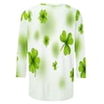 thumbnail image 5 of UAMVSH St. Patrick's Day Tshirts Women Trendy Comfy Blouse Tops 3/4 Sleeve Crew Neck Printed Tops, 5 of 5
