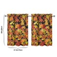 thumbnail image 4 of Fall Kitchen Curtains 36 Inch Short - 2 Panel Set, Autumn Harvest Print, Rod Pocket Window Treatment for Thanksgiving, Farmhouse, Cafe, Living Room - Machine Washable, 4 of 4