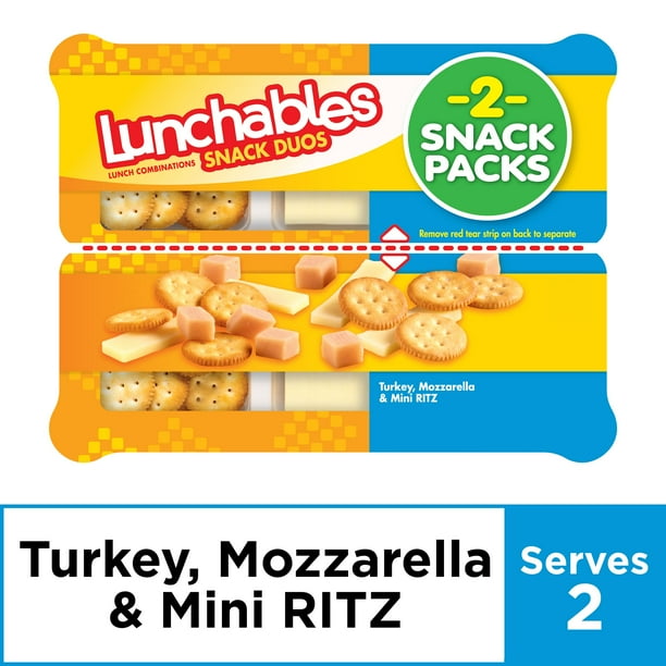 Lunchables Snack Duos Turkey and Mozzarella with Ritz Bits, 3.66 oz
