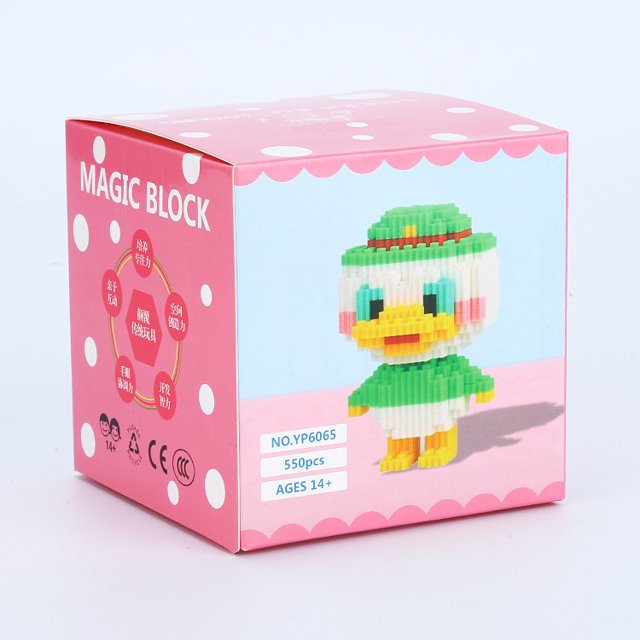 Men‘s and Women‘s Children‘s Tandem Building Blocks Cartoon Animal Characters Puzzle Plastic Particles Assembled Building Blocks Particles Assembled Building Blocks