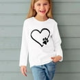 thumbnail image 5 of Nskgu Girls Casual Long Sleeve T Shirts Kids Loose Soft Cute Printed Tunic Tops Tees Blouses Heart Printed Sweatshirts, 5 of 5