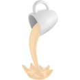 thumbnail image 1 of Estatuas de resina, escultura artística de taza de café flotante, crema de cocina, 1 of 3