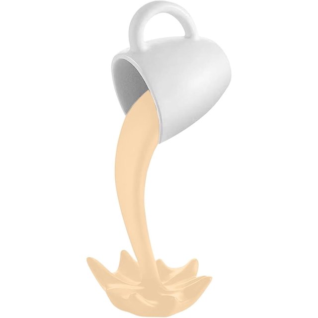 Estatuas de resina, escultura artística de taza de café flotante, crema de cocina