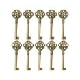 10Pc Vintage Style Open Skeleton Key Hole Head Furniture