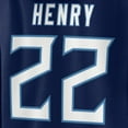 thumbnail image 4 of Women's Fanatics Derrick Henry Navy Tennessee Titans Player Icon Name & Number Pullover Hoodie, 4 of 4