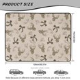 thumbnail image 7 of Binienty Camo Deer Antler Print Car Trunk Cargo Liner, Anti-Skid Backing Rear Trunk Protector, Universal 29"x39" Stylish Vehicle Interior Accessory, Durable Mat for Most Sedan SUV, 7 of 7