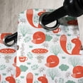 thumbnail image 4 of Ambesonne Fox Grommet Curtain, Forest Animals and Foliage, 50" x 54", Dark Coral Almond Green, 4 of 6