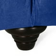 thumbnail image 5 of GDF Studio Marengo Contemporary Tufted 3 Seater Sofa, Navy Blue Velvet and Espresso, 5 of 10