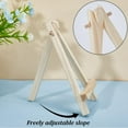 thumbnail image 6 of 10Pcs 5 Inch Mini Wood Display Easel Triangle Frame Foldable Small Wedding Table Card Tripod Stand Tabletop Holder for Displaying Small Canvases Photos Artist Painting Art Crafts, 6 of 8