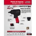 thumbnail image 2 of Pistola Impacto Neumática 1/2 442.7ft-lb Twin Hammer Urrea Urrea UP731A, 2 of 3