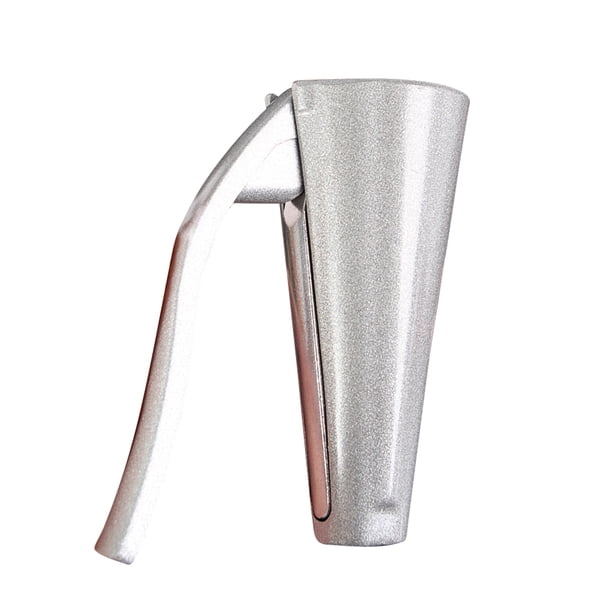 FLhrweasw Manija Antideslizante Con Clip en Forma Embudo para El (clip Nueces Plateado Brillante)