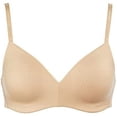 thumbnail image 2 of Calvin Klein Womens 2-Pack Lightly Lined Wirefree Bra Size: M, Color: Black/Bare, 2 of 5