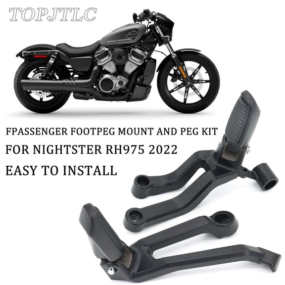 Nightster 975 Motorcycle Passenger Footpeg Mount And Peg Kit Footpeg Support Black Foot Pedals For Harlry Nightster 975 RH975 2022 2023