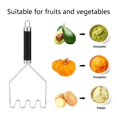 thumbnail image 4 of Alinnart Potato Masher Potato Masher Stainless Mashed Potatoes Masher Metal Wire Masher Kitchen Tool for Vegetable 10.24 Inch Cookware Set Frying Pan,Saucepan,Stock Pot,Nonstick Pan,Stainless Steel P, 4 of 7