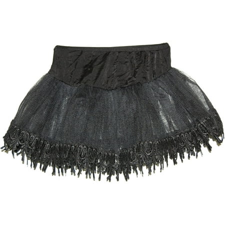 Leg Avenue Women's Teardrop Lace Petticoat Dress, Black, One