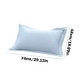 thumbnail image 3 of RFUGUG 2-Pack Breathable Percale Cotton Sateen Pillowcases - Ultra-Soft Brushed Fabric for Cooling Sleep, Hypoallergenic, Machine Washable, Standard/Queen Size, Set for Cozy, 19x30in, 3 of 6