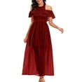 thumbnail image 5 of Fesfesfes Women Dress Sexy Dress Formal Gowns Evening Dresses Short Sleeve Party Club Dress, 5 of 9