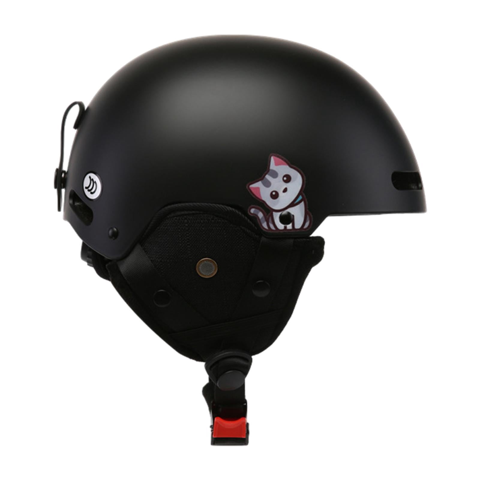 colaxi Ski Helmet Adjustable Portable Snow Helmet for Bicycling Biking Road Cycling Black