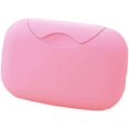 thumbnail image 1 of Caja de jabón de viaje hecha a mano creativa, impermeable para el hogar y al aire libre-rosa, 1 of 5